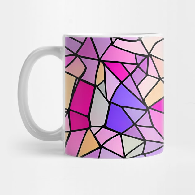 Multicolor Pastel Abstract Art - Stained Glass by Artilize